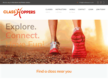 Tablet Screenshot of classhoppers.com